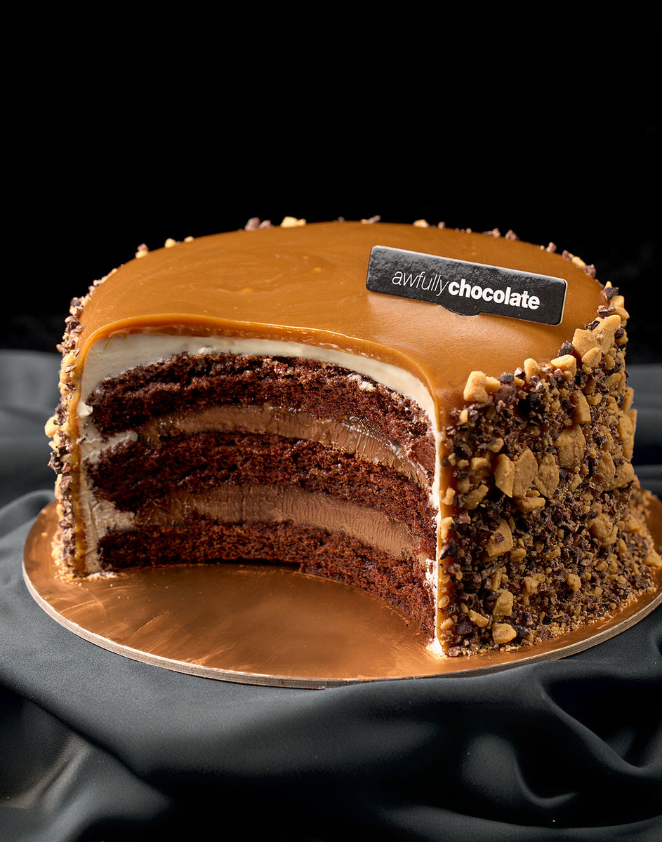 Caramel Brittle & Sea Salt Chocolate Cake