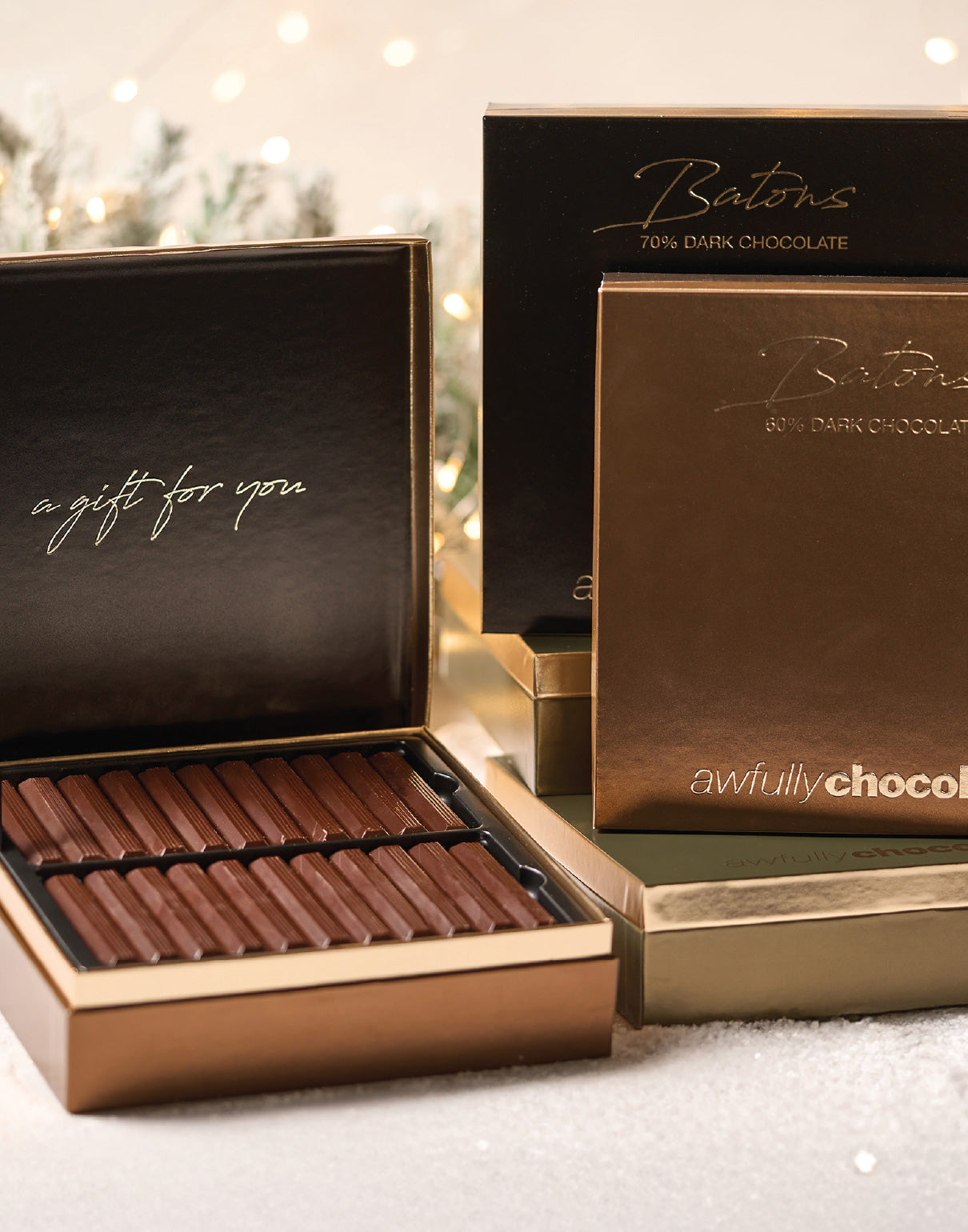Christmas Dark Chocolate Batons Bundle