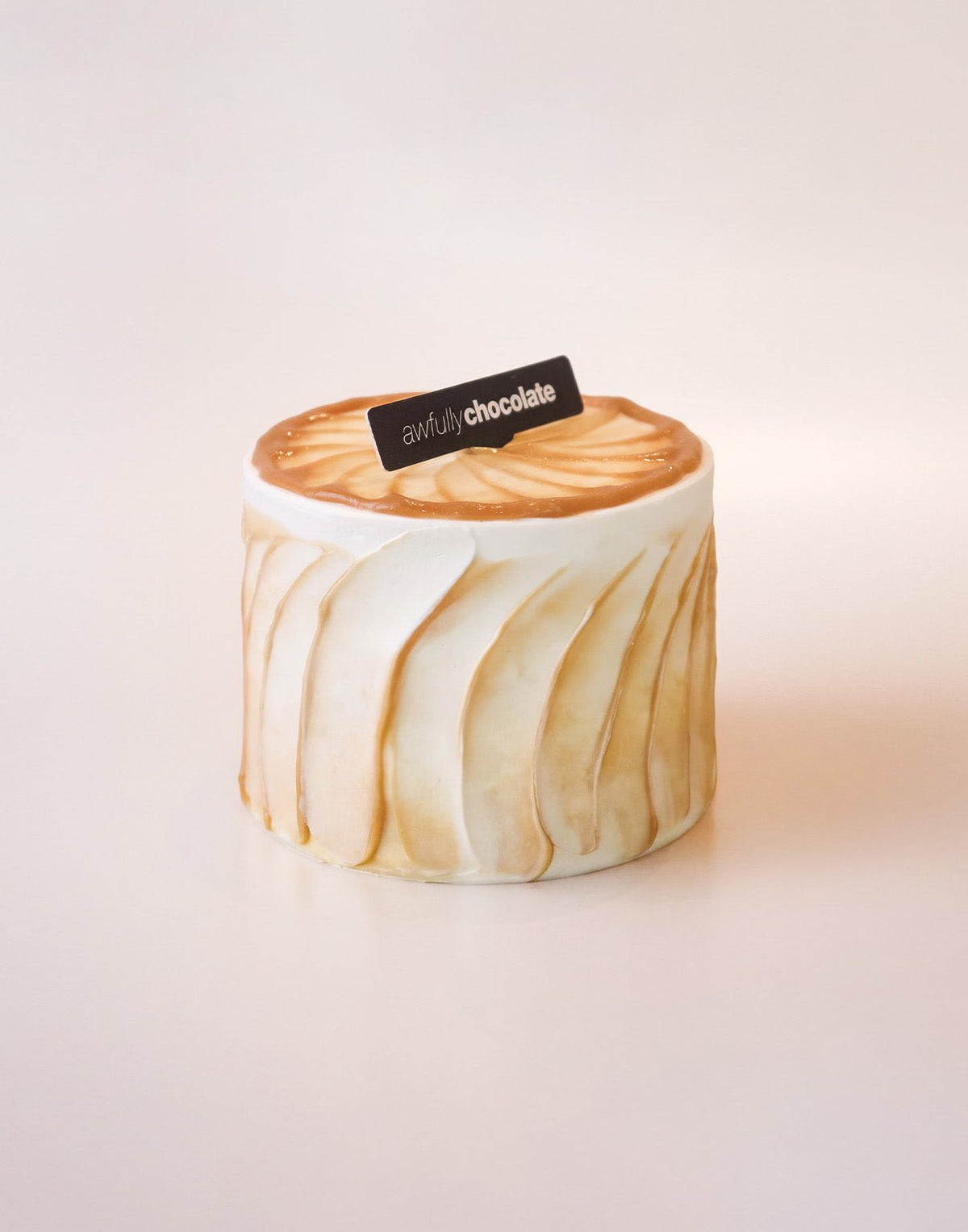 4" Caramel Brittle & Sea Salt Chocolate Cake - Awfully Chocolate