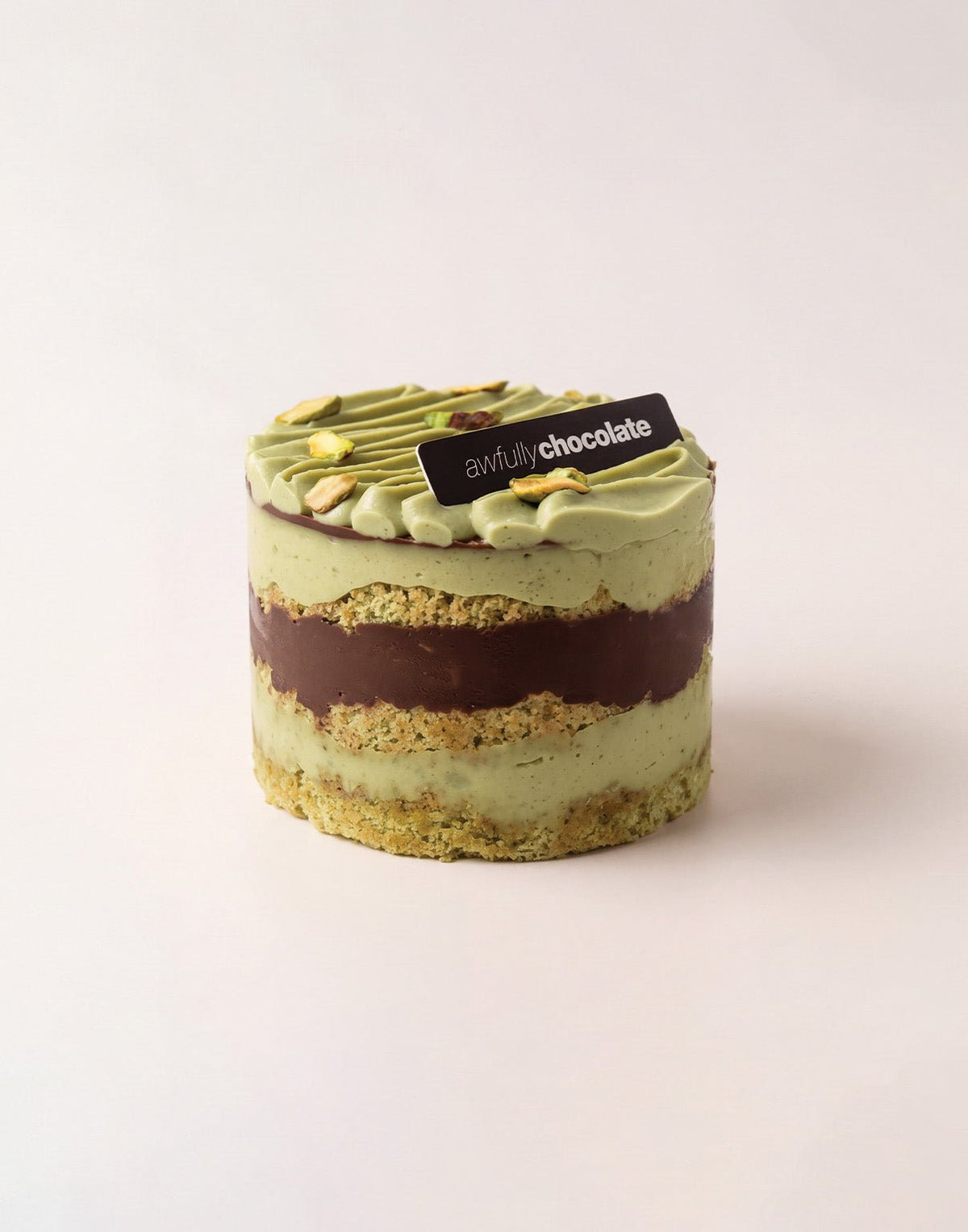 4" Chocolate Pistachio Cake - Awfully Chocolate
