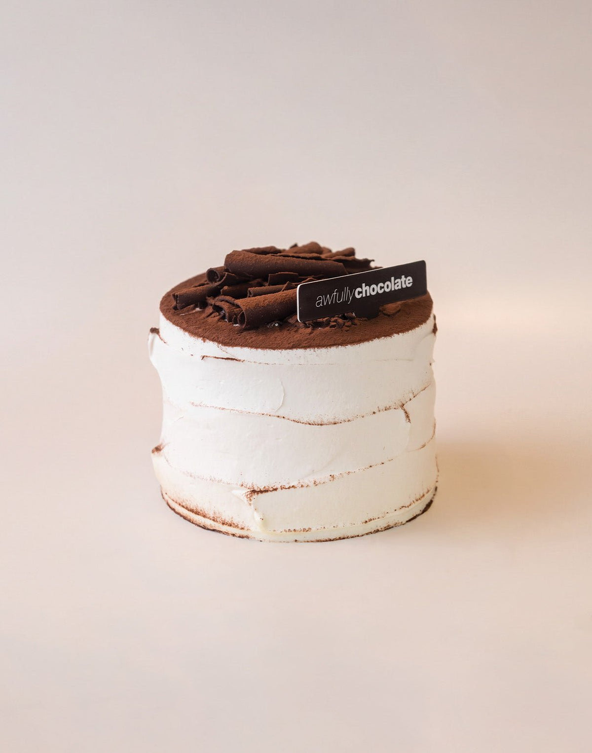 4" Chocolate Tiramisu Cake - Awfully Chocolate