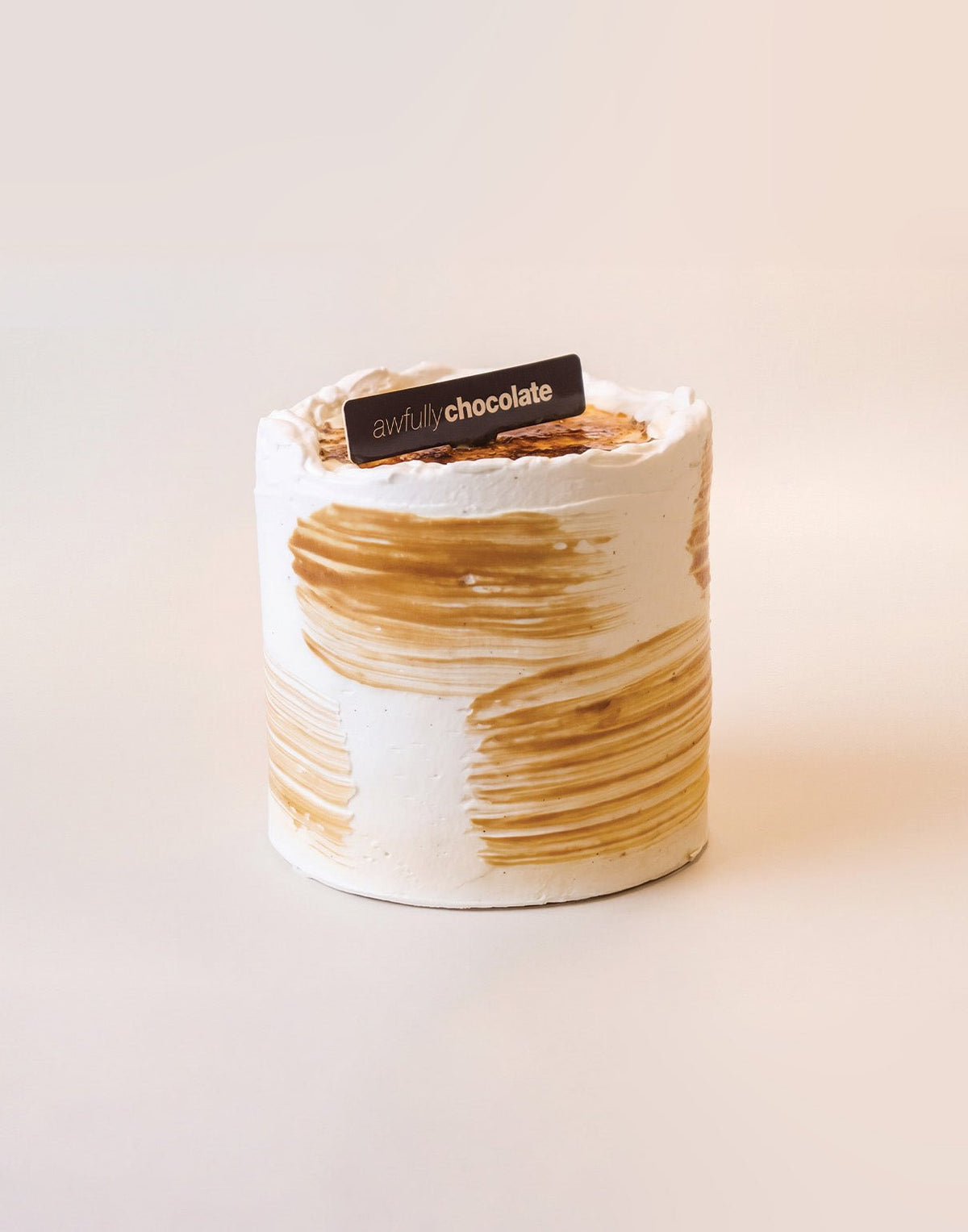 4" Creme Brulee Cake - Awfully Chocolate