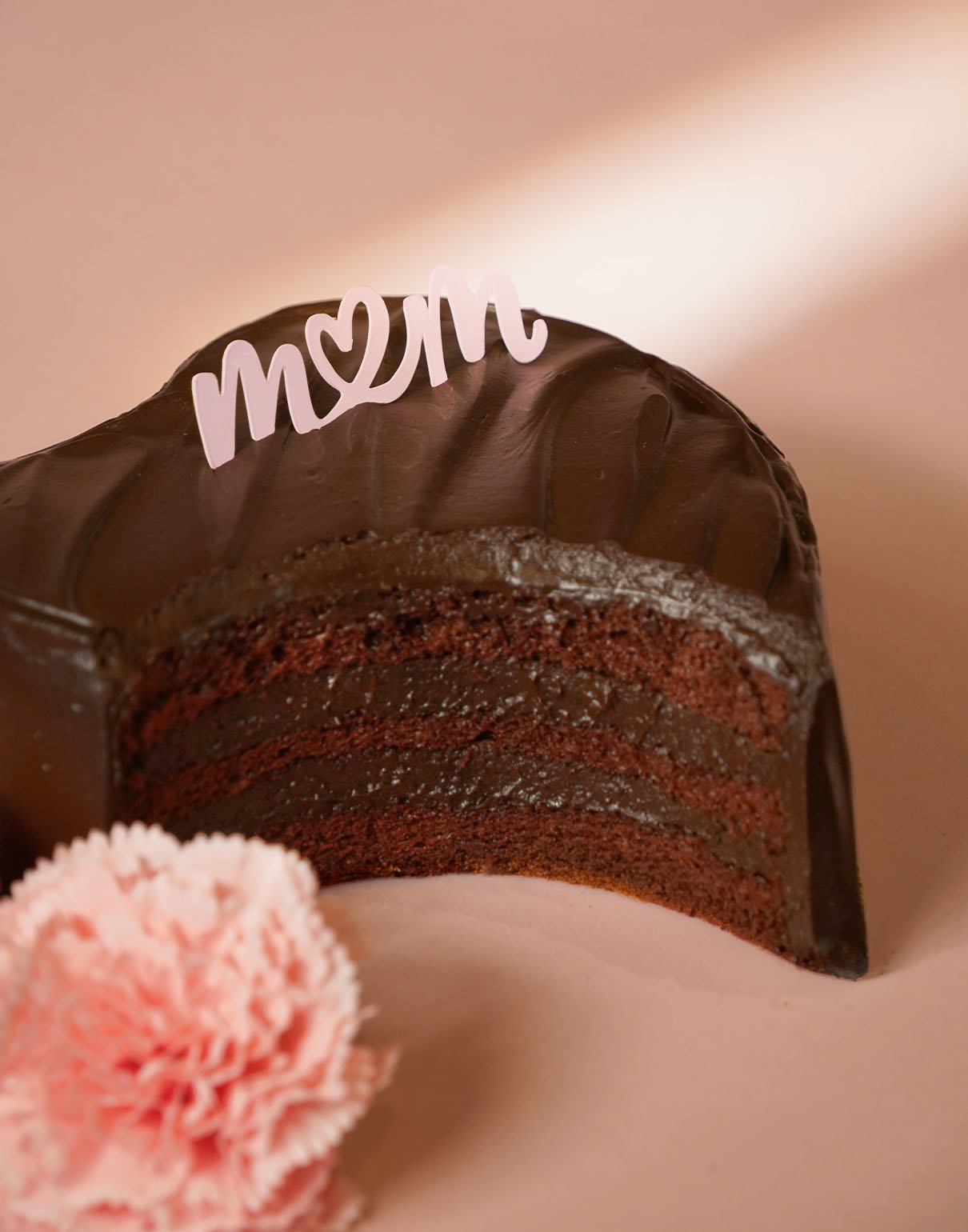 6" Original All Chocolate Heart Cake - Awfully Chocolate