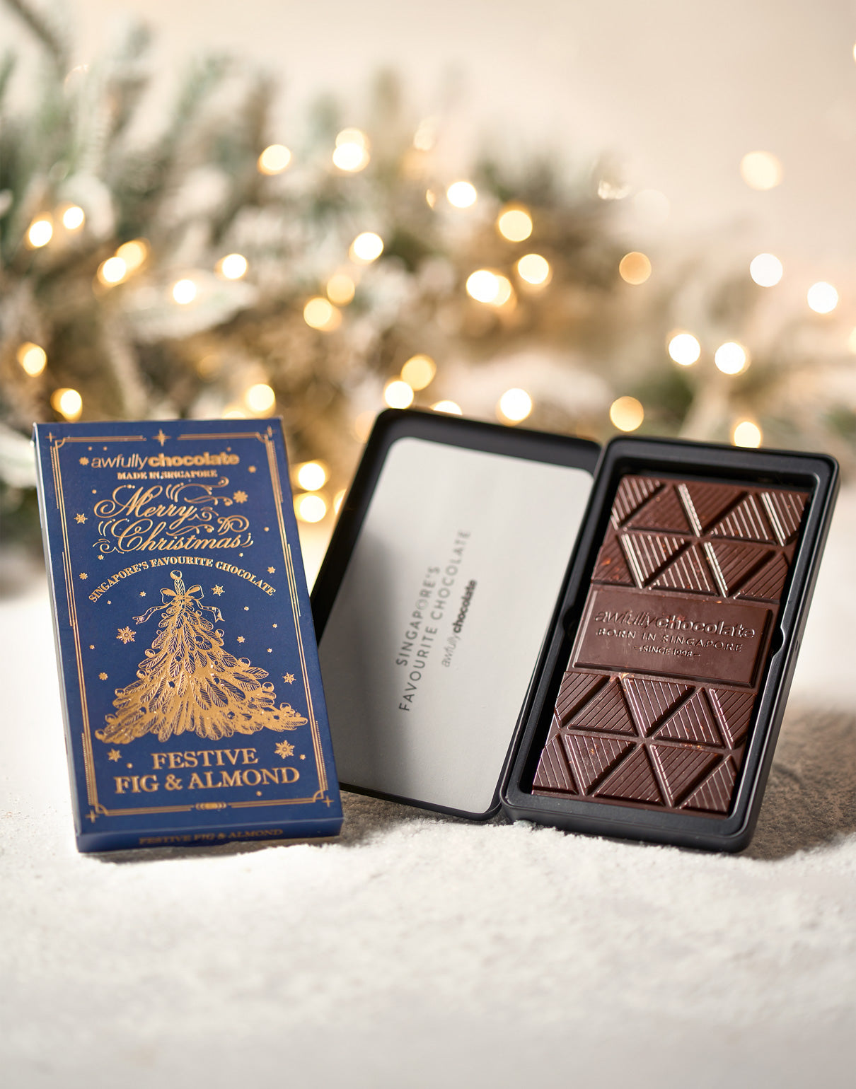 Festive Fig & Almond Chocolate Bar