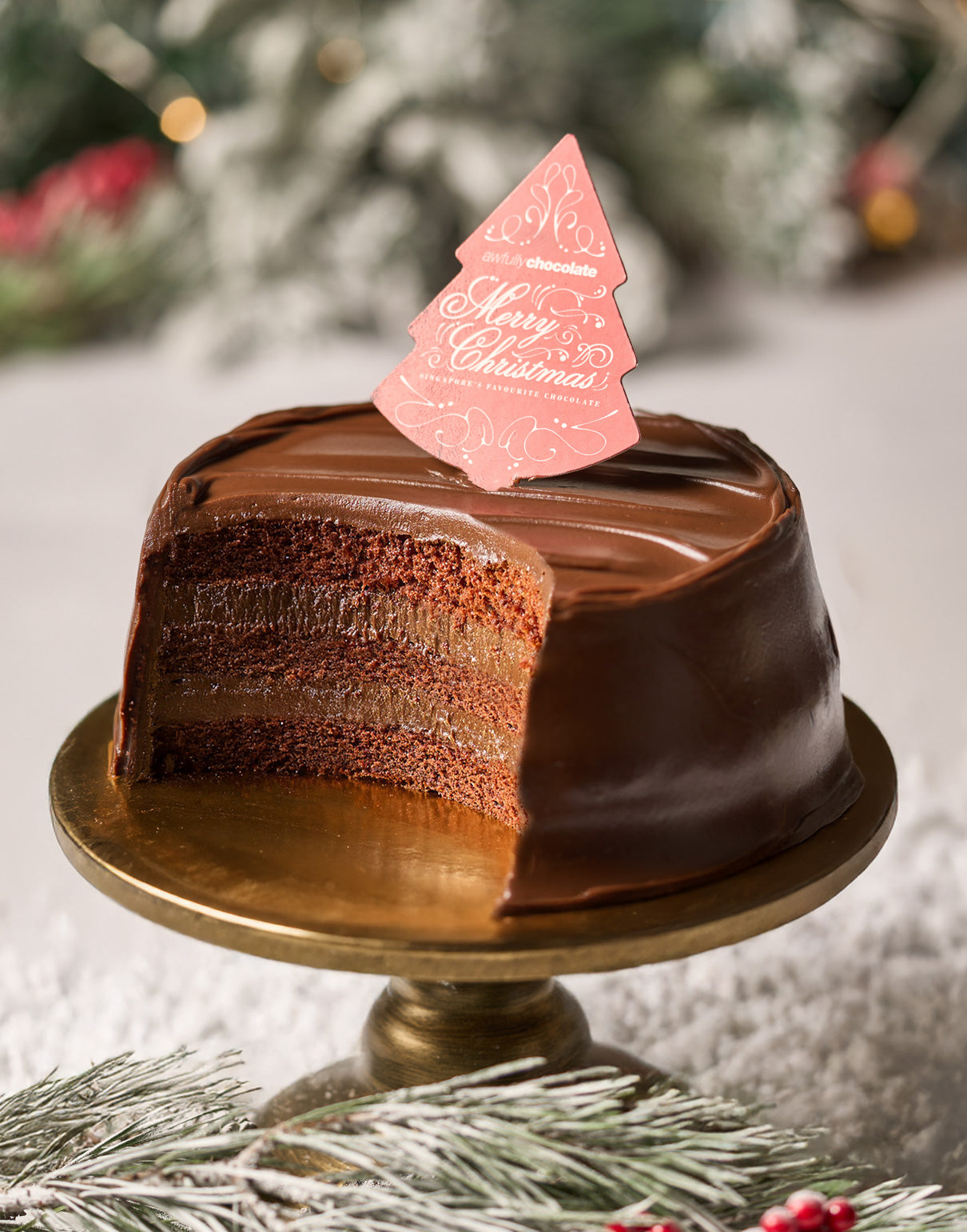 Christmas Original All Chocolate Cake