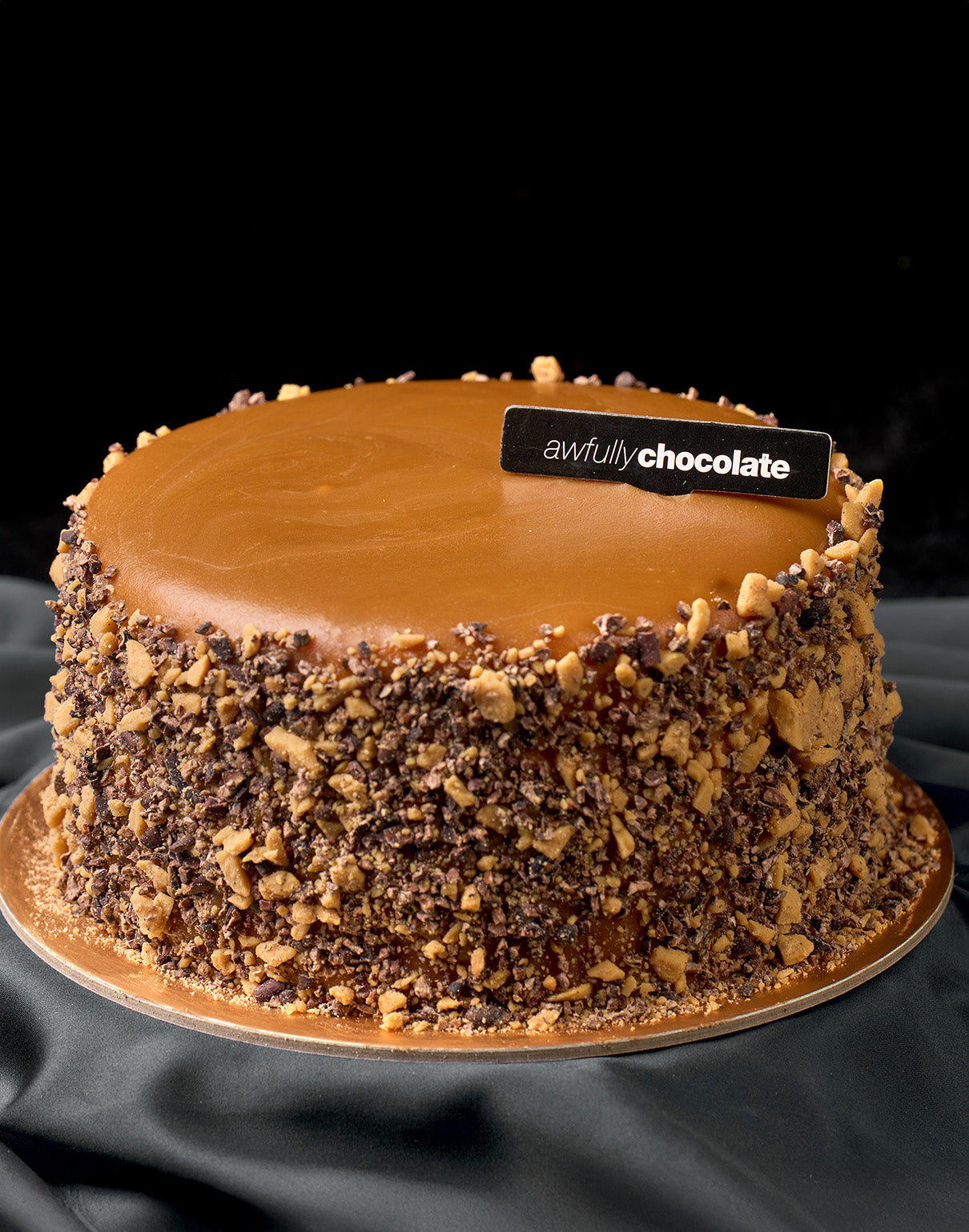 Caramel Brittle & Sea Salt Chocolate Cake