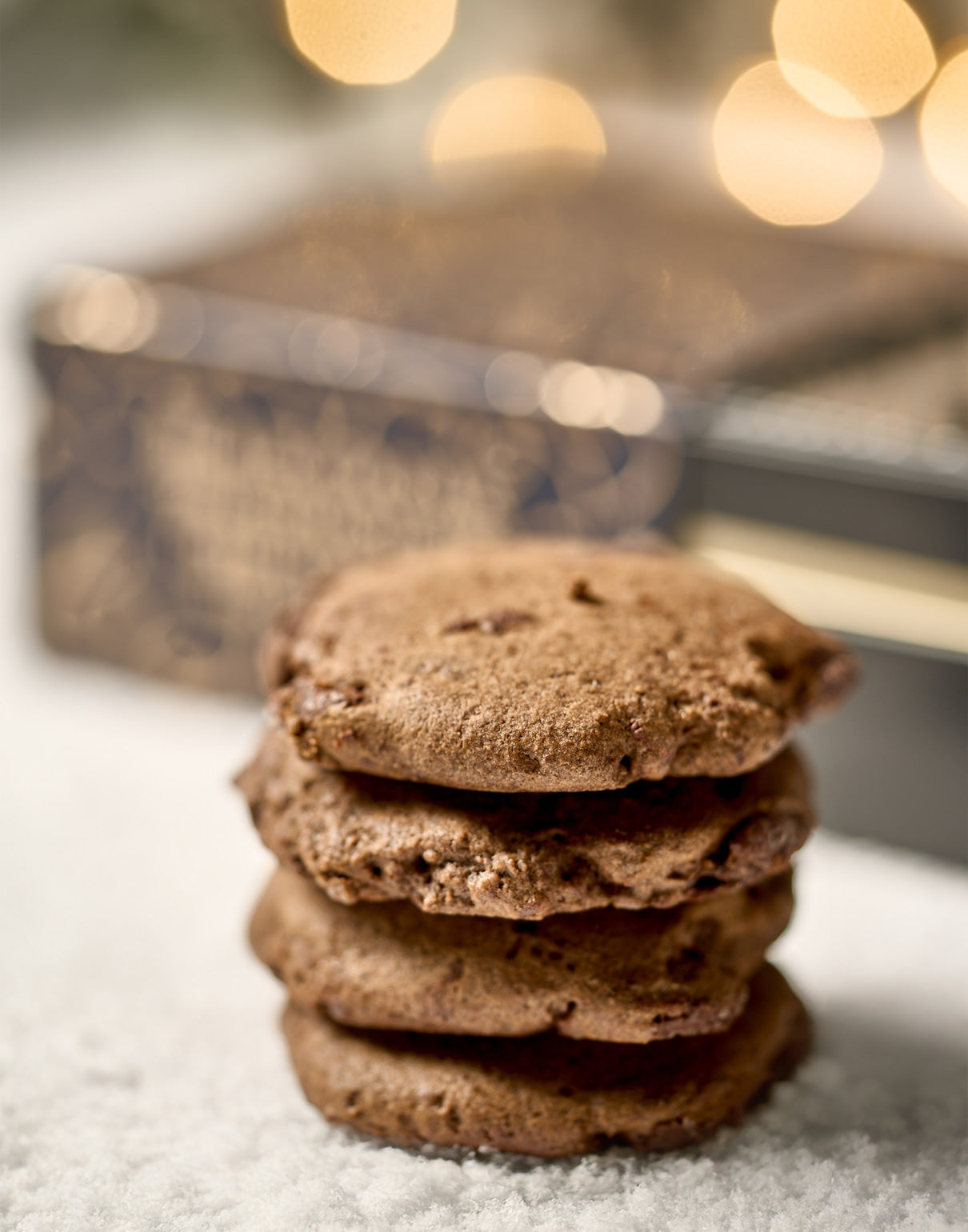 Christmas Black Cocoa & 70% Chocolate Chip Cookies