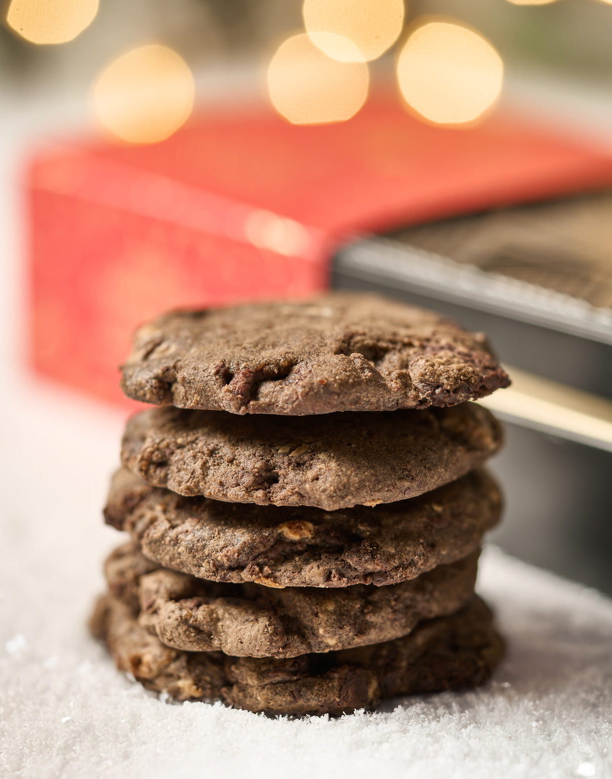 Christmas Triple Chocolate Cookies