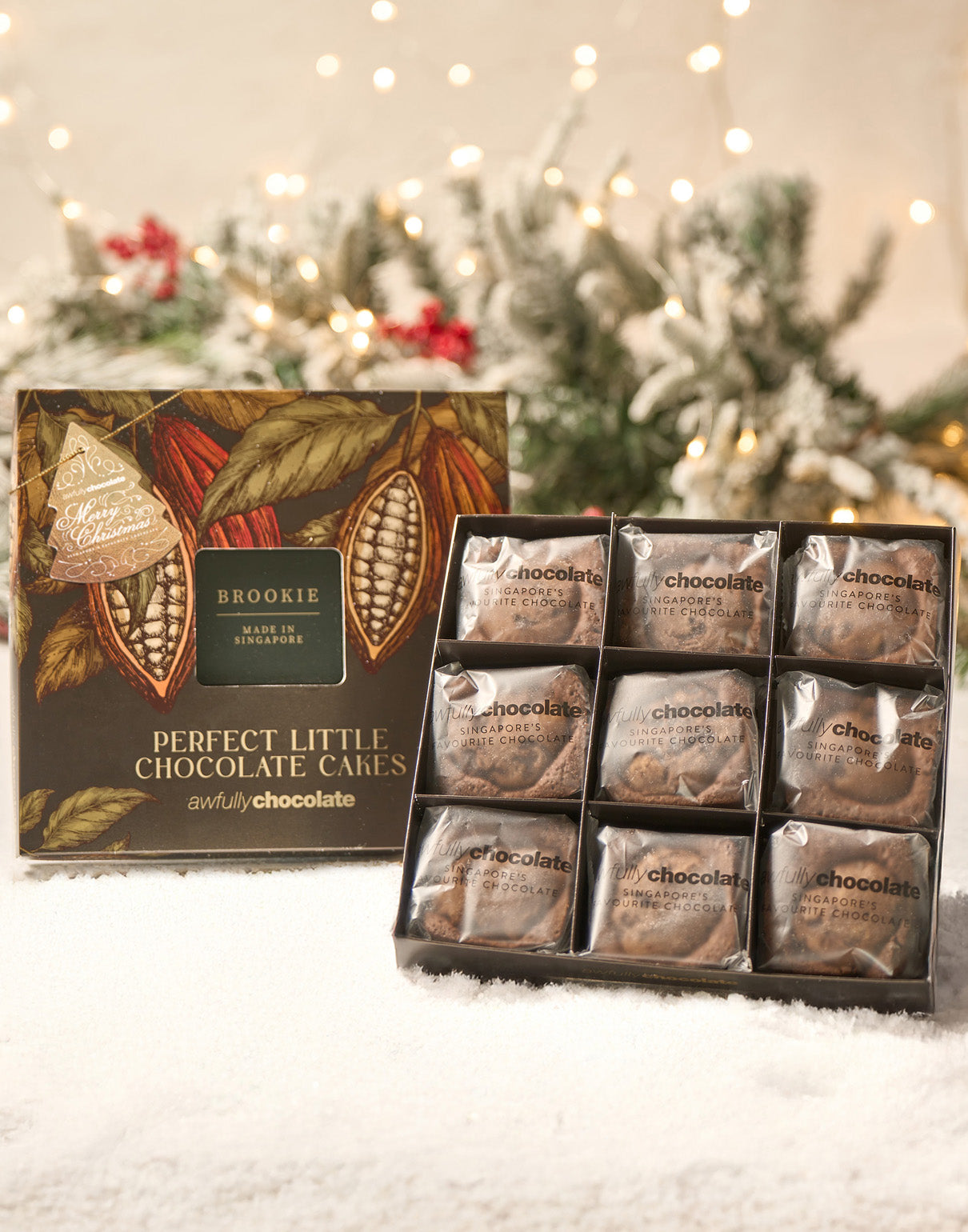 Christmas Brookie Perfect Little Chocolate Cakes