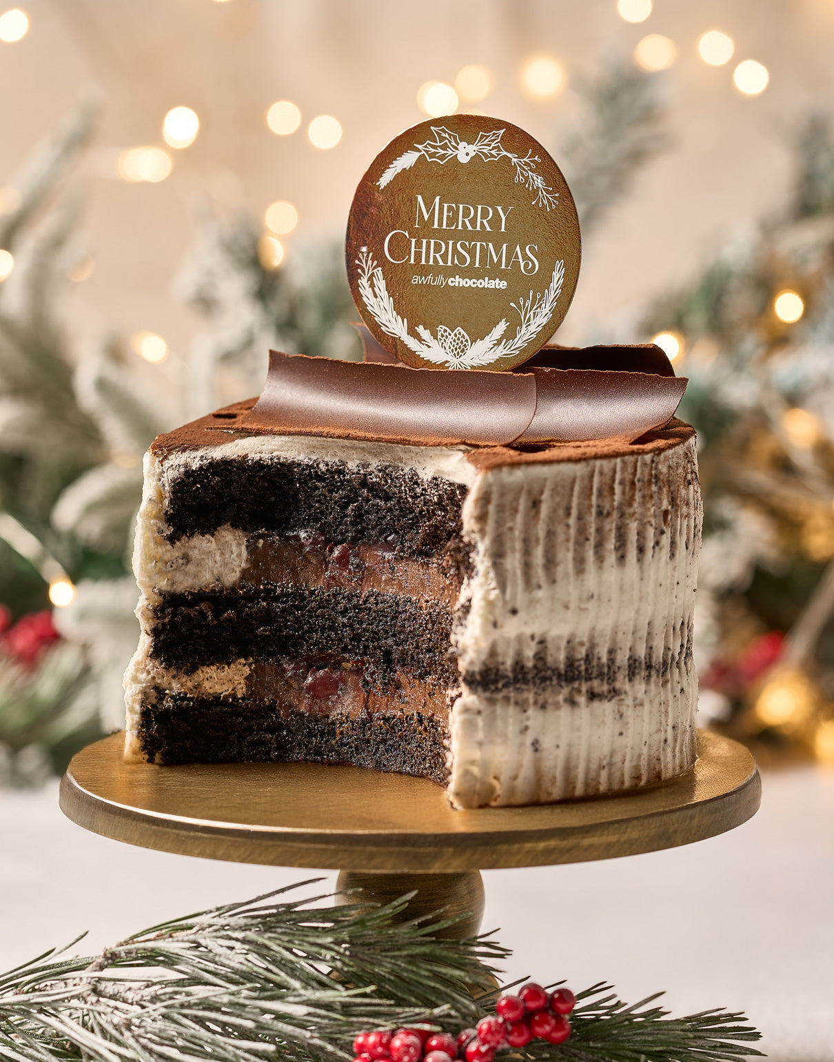 Christmas Black Forest Cake