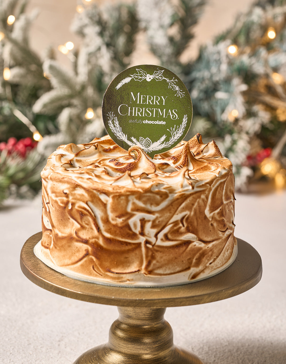 Christmas Salted Caramel Chocolate Cake