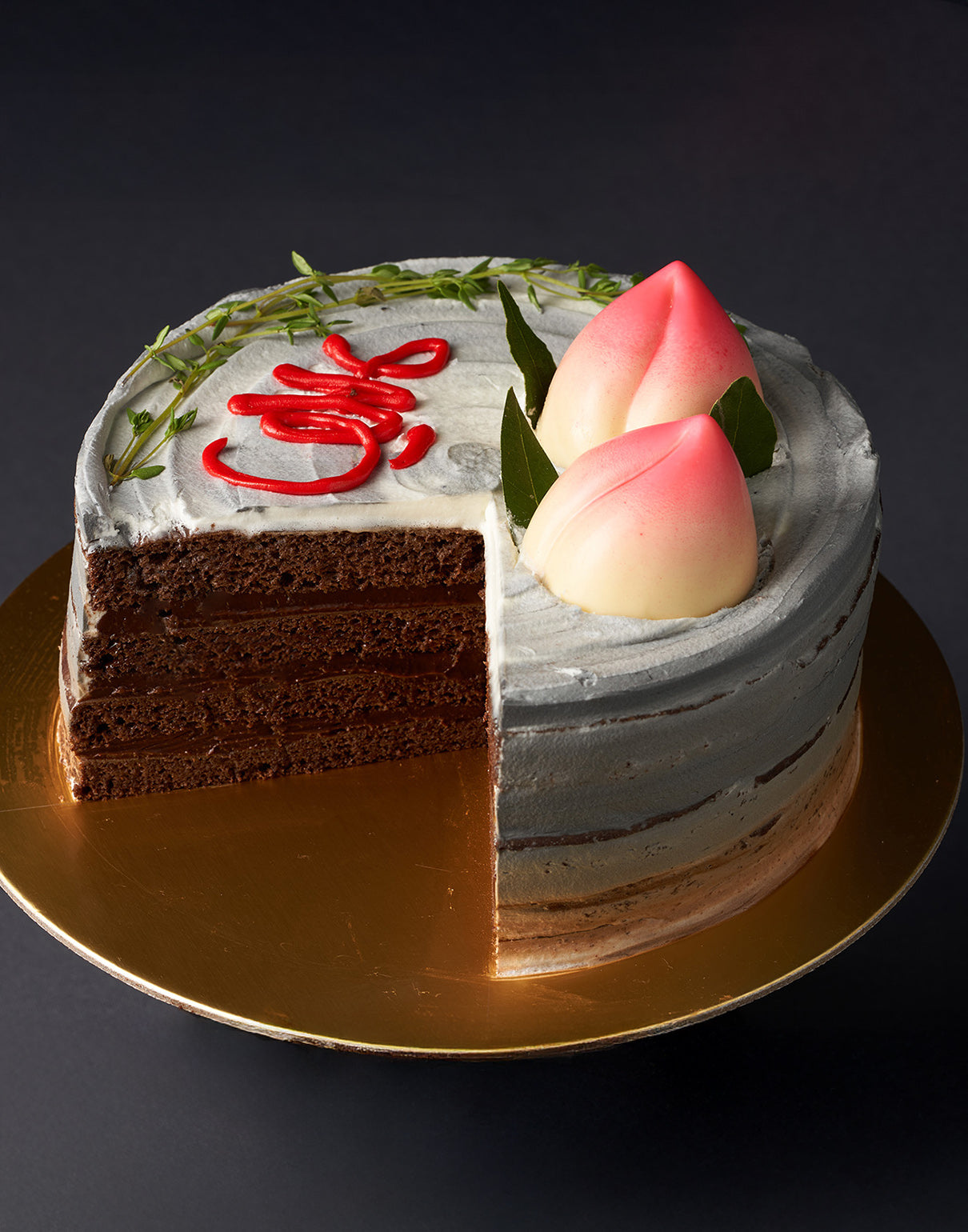 The Longevity Peach Cake