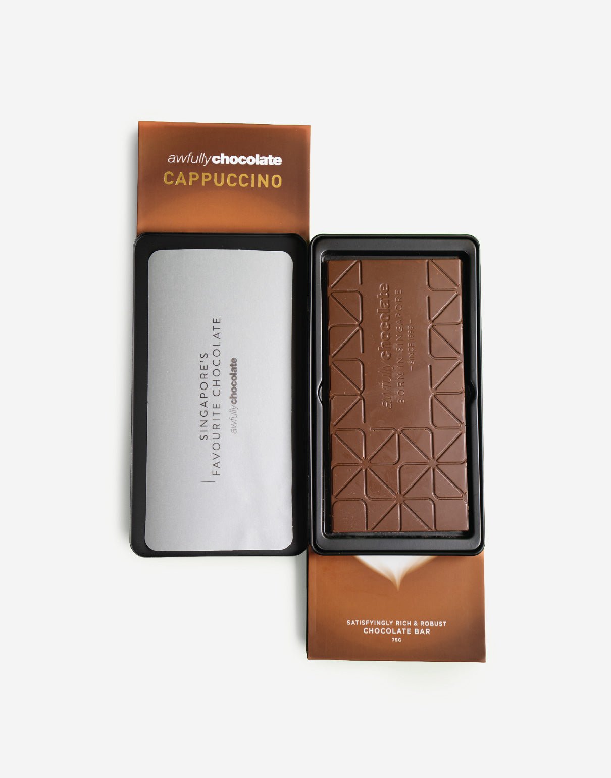 Cappuccino Chocolate Bar - Awfully Chocolate