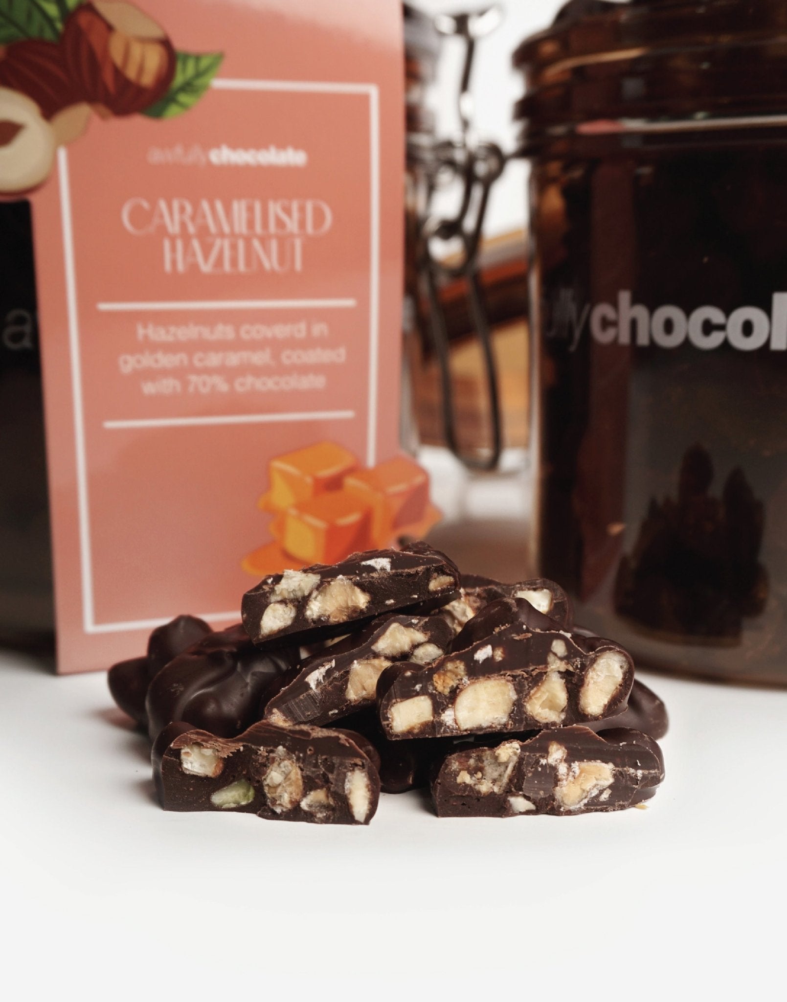 Caramelised Hazelnut - Awfully Chocolate