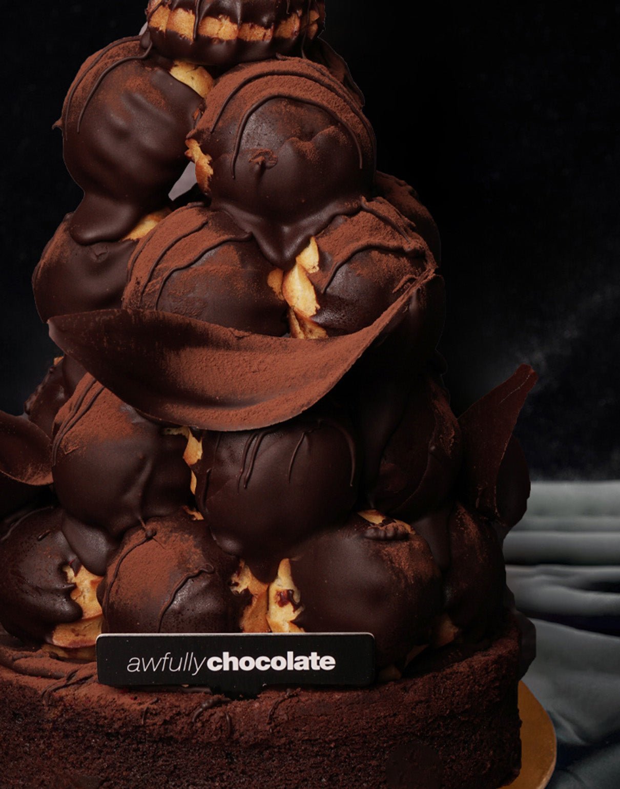 Chocolate Croquembouche - Awfully Chocolate