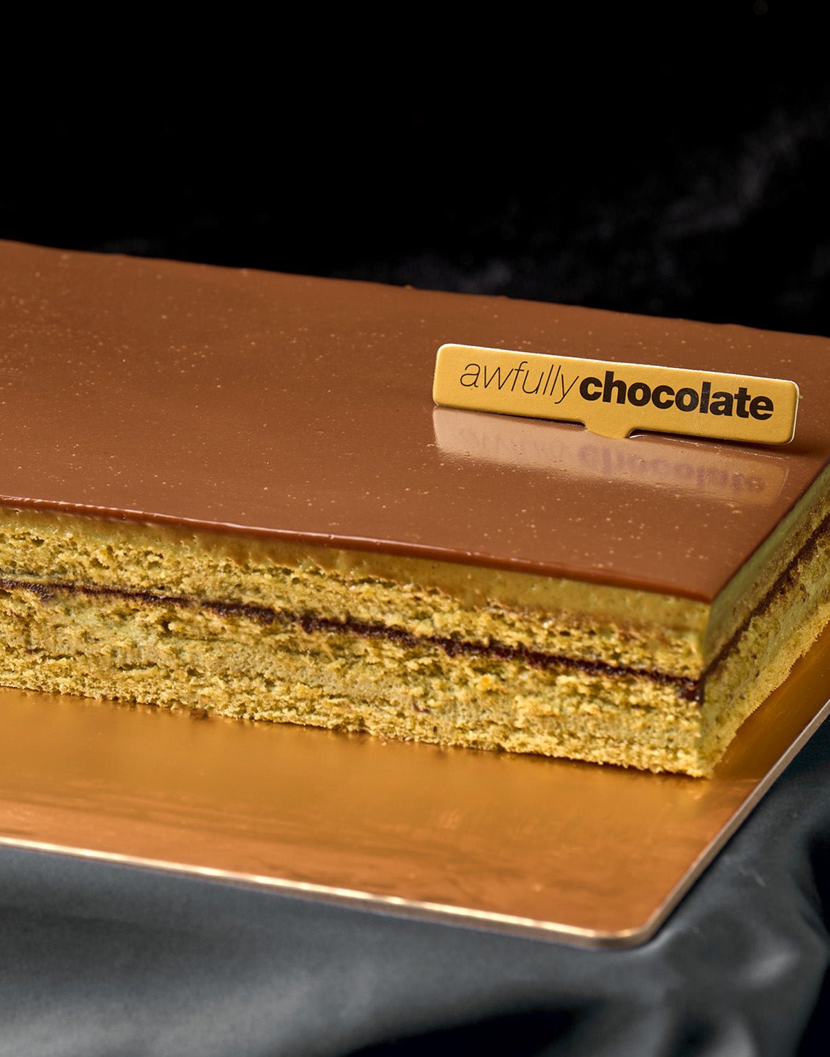 Chocolate Pistachio Cake - Awfully Chocolate