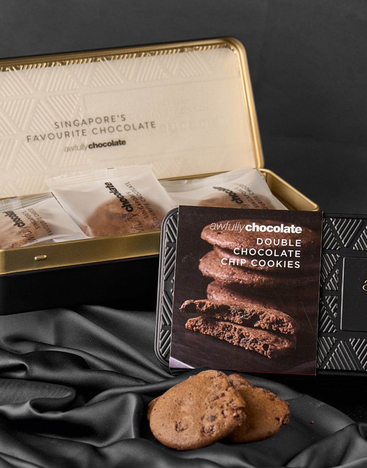 Double Chocolate Chip Cookies - Awfully Chocolate