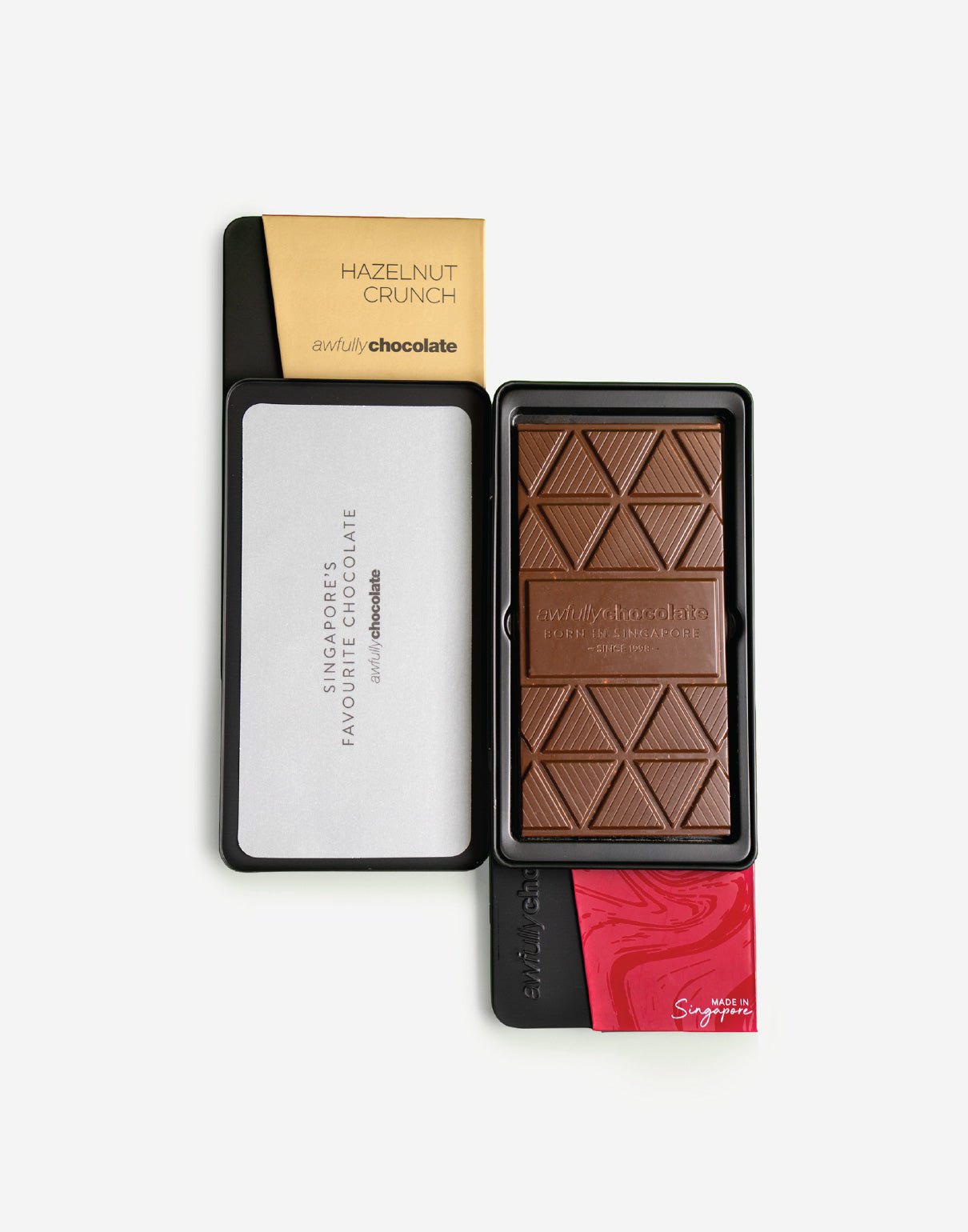 Hazelnut Crunch Chocolate Bar - Awfully Chocolate