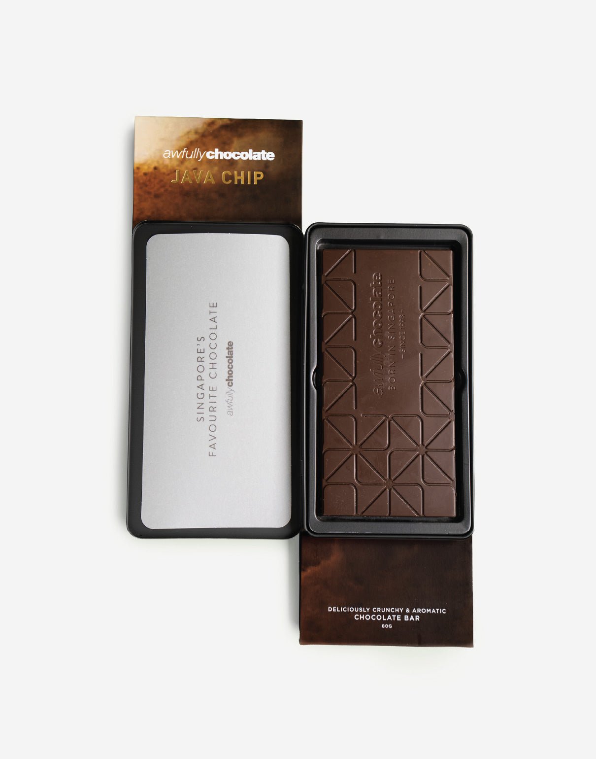 Java Chip Chocolate Bar - Awfully Chocolate