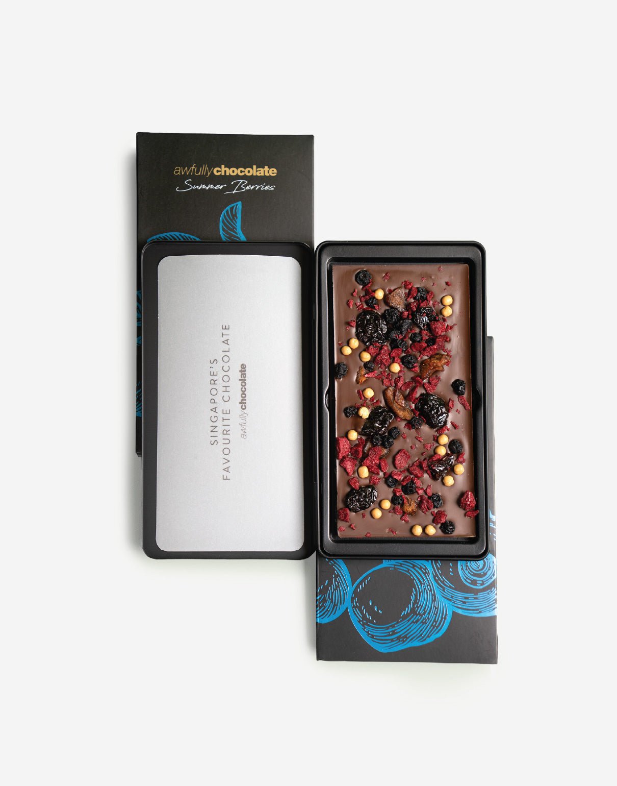 Summer Berries Chocolate Bar - Awfully Chocolate