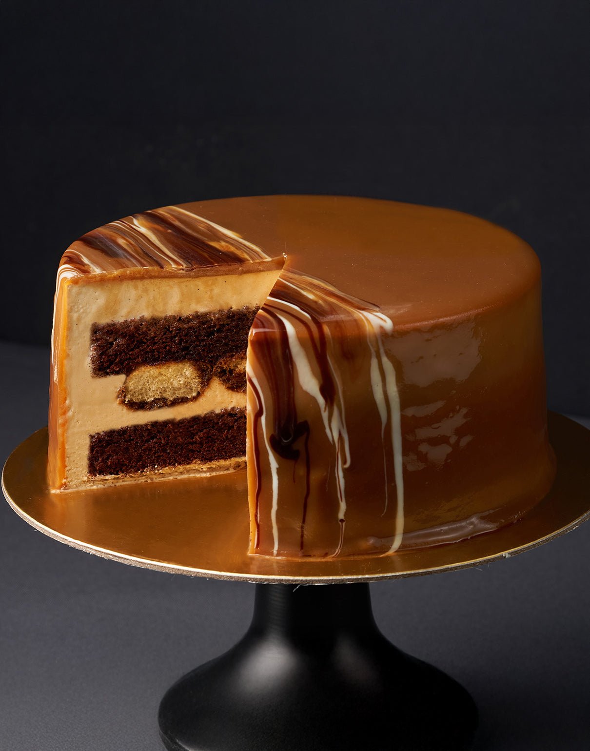 The Caramel Latte Cake - Awfully Chocolate
