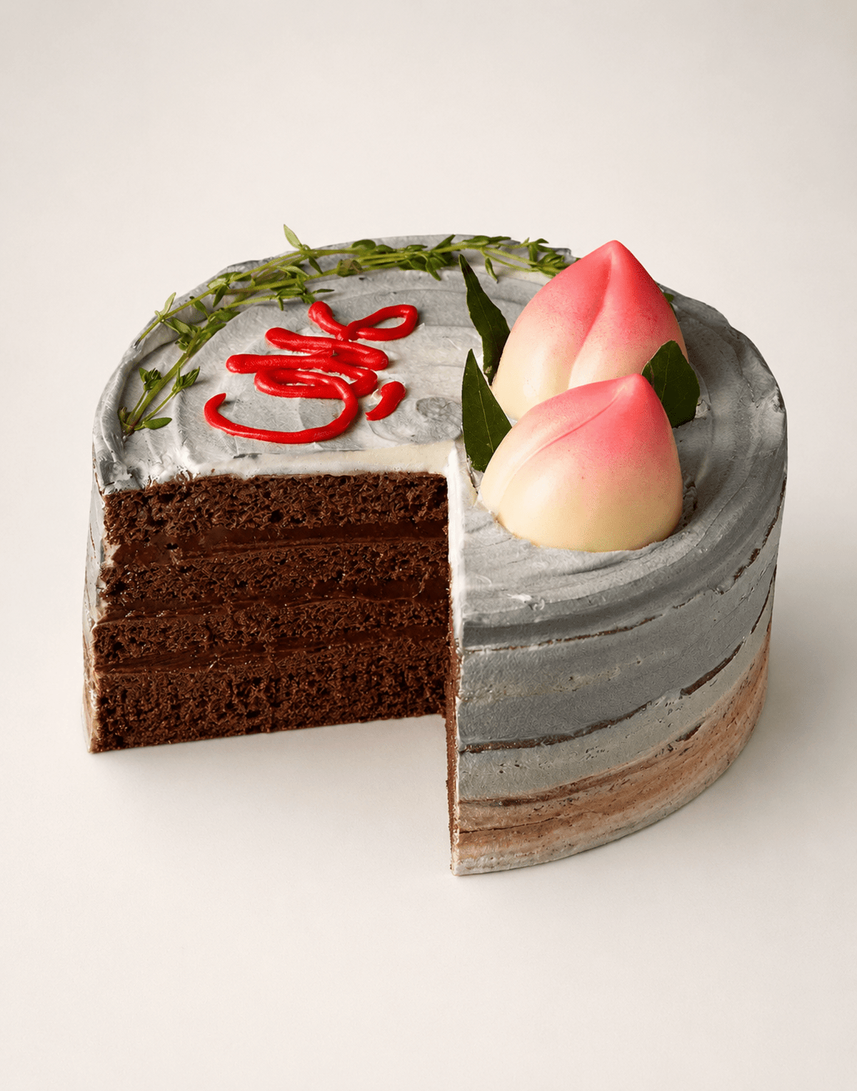 The Longevity Peach Cake - Awfully Chocolate