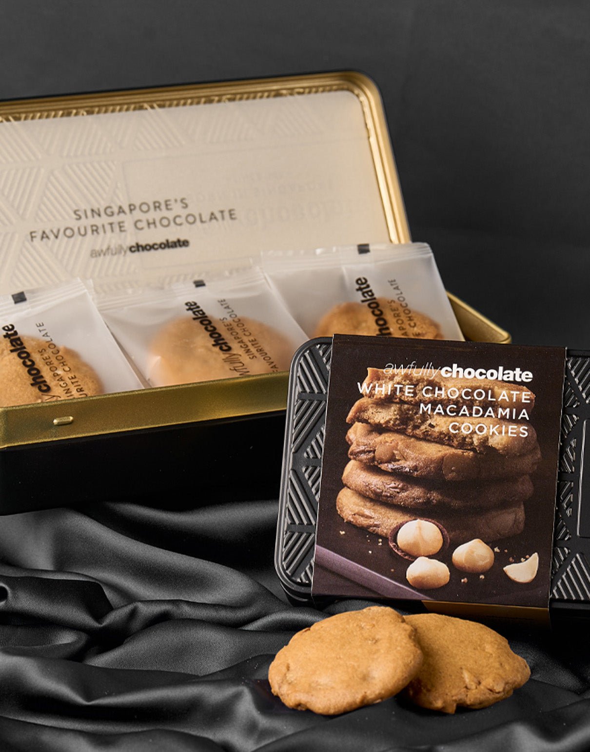 White Chocolate Macadamia Cookies - Awfully Chocolate